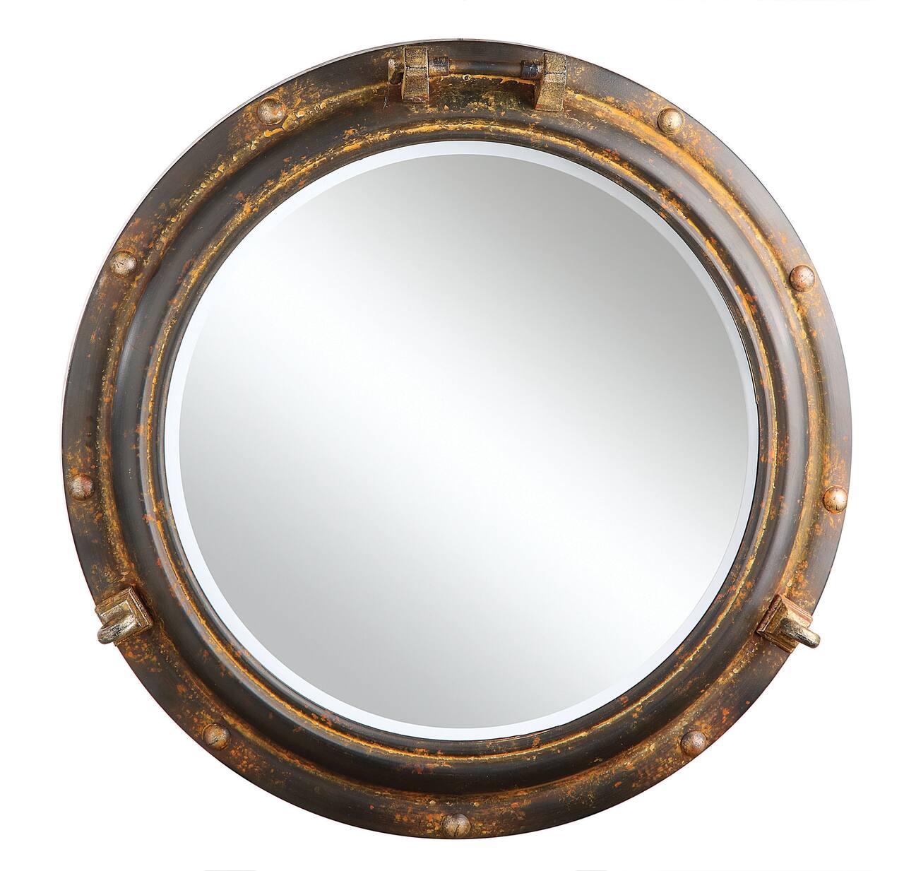 Hello Honey® 22" Round Porthole Framed Wall Mirror